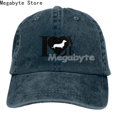 Καπέλο μπέιζμπολ Dachshund Weiner Dog Καπέλο Ανδρικά Γυναικεία Ρυθμιζόμενο Trucker Fashion Πλυμένα τζιν καπέλα για υπαίθριο μαύρο