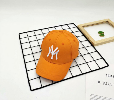 Proljeće ljeto Dječja bejzbolska kapa s vezom za slobodno vrijeme od sunca za dječake i djevojčice, dječja pamučna prozračna čvrsta podesiva kapa