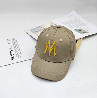 Proljeće ljeto Dječja bejzbolska kapa s vezom za slobodno vrijeme od sunca za dječake i djevojčice, dječja pamučna prozračna čvrsta podesiva kapa