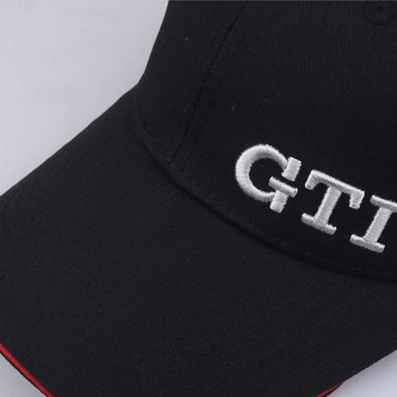 Hulgimüük Kvaliteetsed pesapallimütsid GTI Letter Tikitud müts Mees Naine Võidusõidumüts unisex snapback Bone hip hop rekkamütsid