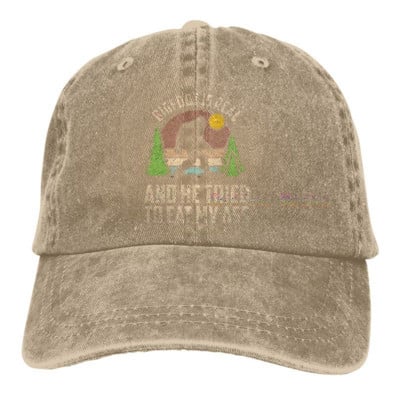Bigfoot on tõeline ja ta proovis süüa minu perset pesapallimütsi Unisex Vintage Trucker Hat Reguleeritavad kauboi mütsid meestele naistele