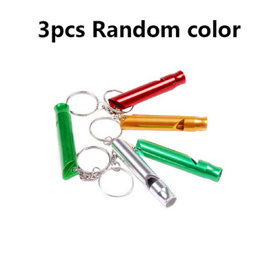1/3/5 višenamjenska aluminijska zviždaljka za preživljavanje u nuždi, privjesak za ključeve za kampiranje, planinarenje, vanjski alati, zviždaljka za obuku