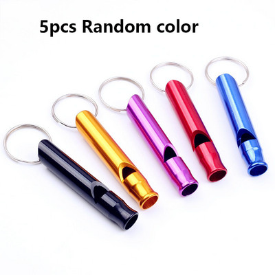 1/3/5 višenamjenska aluminijska zviždaljka za preživljavanje u nuždi, privjesak za ključeve za kampiranje, planinarenje, vanjski alati, zviždaljka za obuku