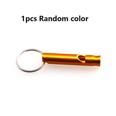 1/3/5 višenamjenska aluminijska zviždaljka za preživljavanje u nuždi, privjesak za ključeve za kampiranje, planinarenje, vanjski alati, zviždaljka za obuku