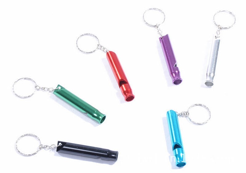 1/3/5 višenamjenska aluminijska zviždaljka za preživljavanje u nuždi, privjesak za ključeve za kampiranje, planinarenje, vanjski alati, zviždaljka za obuku