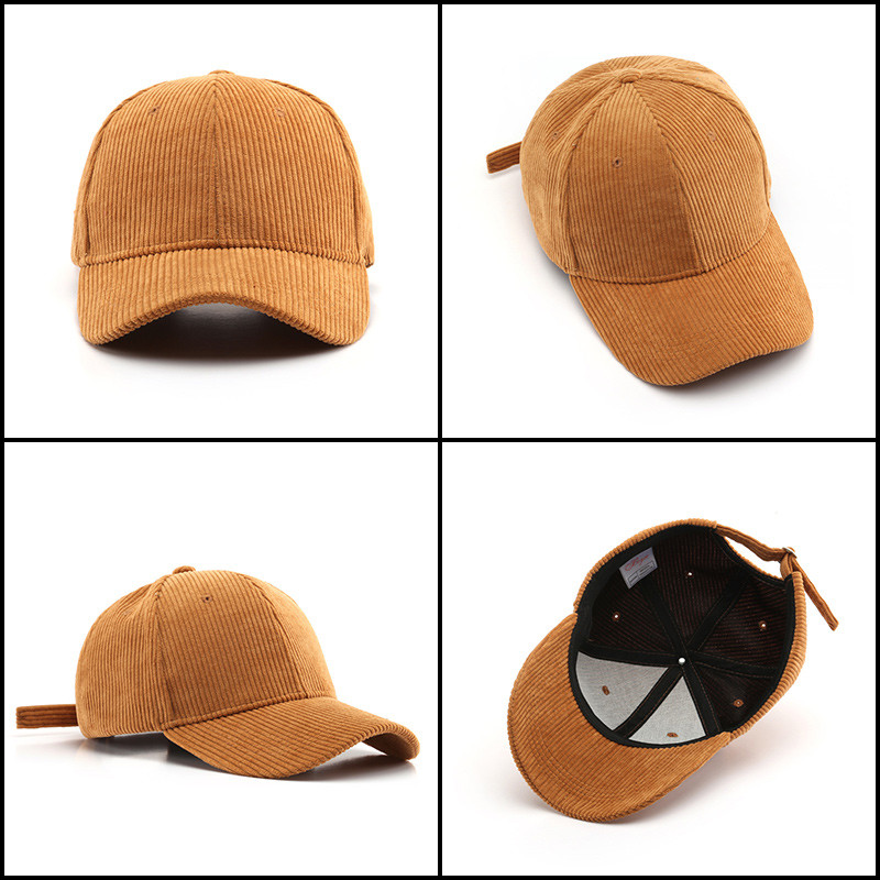Corduroy pesapallimüts meestele, naiste Trucker Cap, Unisex vintage pesapallimüts välitingimustes reguleeritav hip-hop Gorras Snapback
