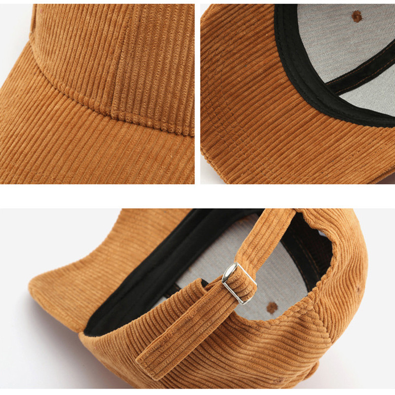 Corduroy pesapallimüts meestele, naiste Trucker Cap, Unisex vintage pesapallimüts välitingimustes reguleeritav hip-hop Gorras Snapback