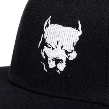 Нова мода за мъже, жени Pitbull Dog Baseball Caps for Hip Hop Cotton Trucker Caps Bone Dad Hat Adjustable snapback hats gorras