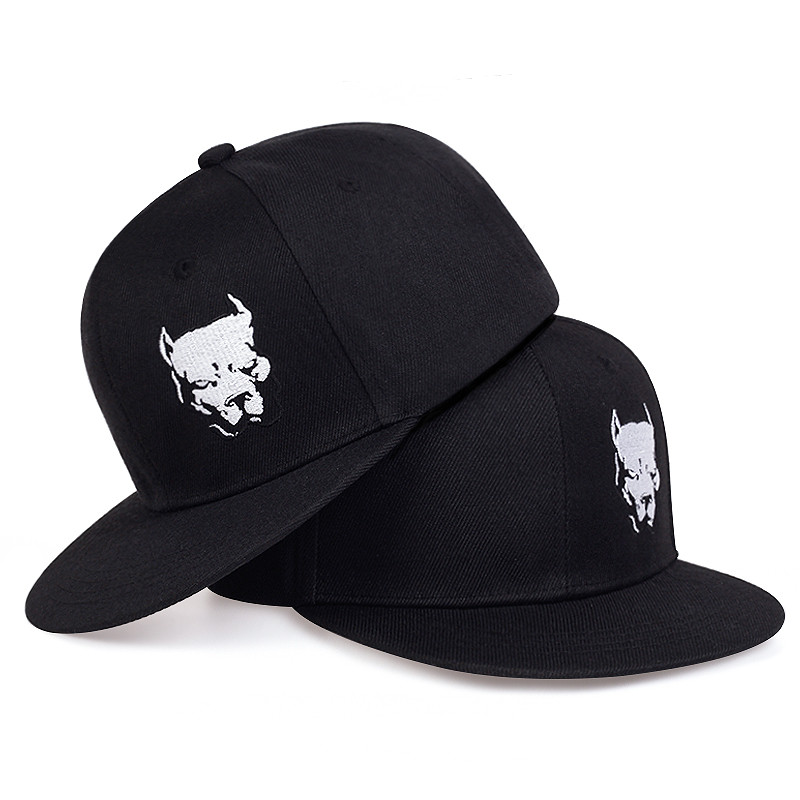 Új divat férfi női Pitbull kutya baseball sapka hip-hop pamut kamionos sapkákhoz Bone apa sapka Állítható snapback sapkák gorras