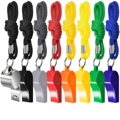 Professional Whistle Sports Football Basketball Referee Training Whistle Outdoor Survival With Lanyard Cheerleading Tool
