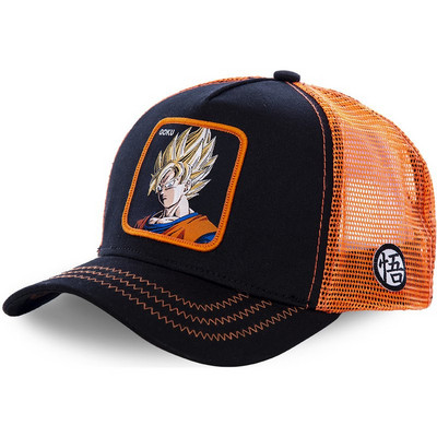 Új márka DRAGON BALL Animáció Minden stílus Snapback Pamut Baseballsapka Férfi Női Hip Hop Apa Mesh Hat Trucker Hat
