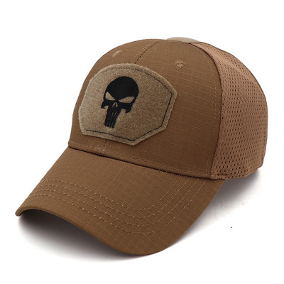 KOEP 2022 uus Camo Punisher pesapallimüts Meeste õues kamuflaažist džunglimüts Airsofti taktikalised matkakaskettkübarad