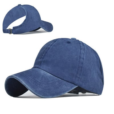 Suvised naiste juuksed sassis punt hobusesaba pesapallimüts Golf Sport vabaaja hobusesabamüts lokkis juustega seljata hobusesabamüts naistele