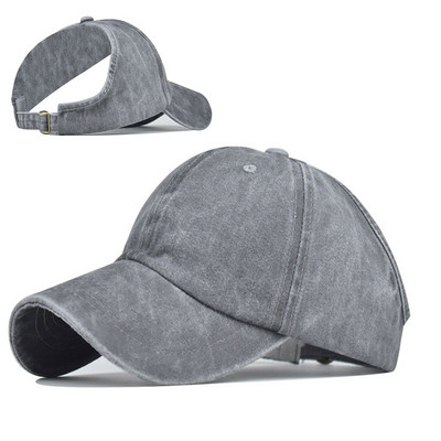 Suvised naiste juuksed sassis punt hobusesaba pesapallimüts Golf Sport vabaaja hobusesabamüts lokkis juustega seljata hobusesabamüts naistele