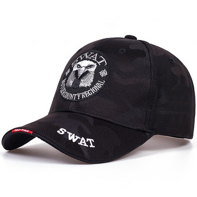 SWAT Army sapka férfi hímzett Eagle fekete baseballsapkák férfi Gorras Para Hombre női Snapback Bone Masculino taktikai sapka
