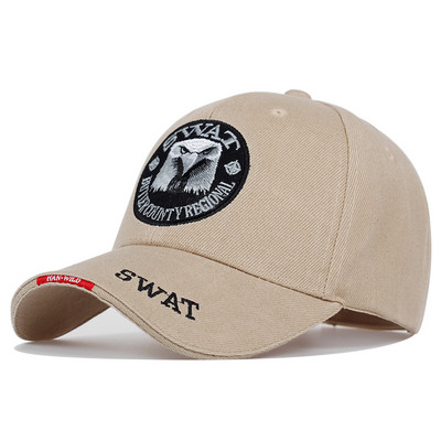SWAT Army sapka férfi hímzett Eagle fekete baseballsapkák férfi Gorras Para Hombre női Snapback Bone Masculino taktikai sapka