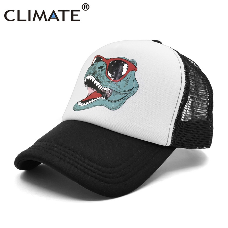 CLIMATE Jurassic Dinosaur Truckeri müts Meeste naljakas ja lahe müts Jurassic Cool must võrguga lahe müts lastele täiskasvanutele