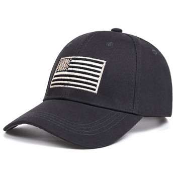 Нова модна памучна бейзболна шапка Bone Men Tactical Army Military Dad Hat American USA Flag Hip Hop Hat Sport Trucker Caps gorras