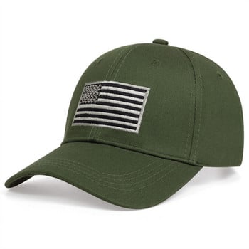 Нова модна памучна бейзболна шапка Bone Men Tactical Army Military Dad Hat American USA Flag Hip Hop Hat Sport Trucker Caps gorras