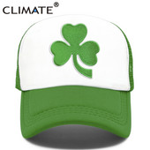 CLIMATE Shamrocks Trucker sapka St. Patrick`s Day zöld sapka Írország Irish Lucky Shamrocks sapka St. Patrick hálós sapka Írország számára