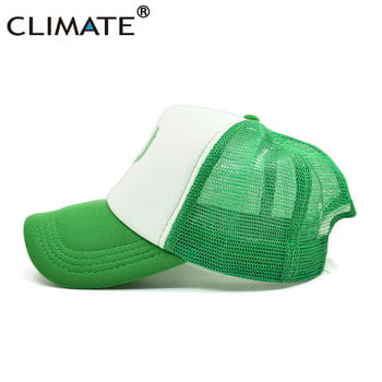 КЛИМАТ Shamrocks Trucker Cap Шапка със зелена шапка за Деня на Свети Патрик Ирландия Ирландски Lucky Shamrocks Cap Шапка с мрежеста шапка St.Patrick за ирландци