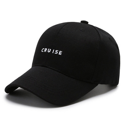 Naiste pesapallimüts Kpop roheline tikandid Letter CRUISE Hip-hop naiste aksessuaarid Meeste pesapallimüts naistele Snapback Cotton