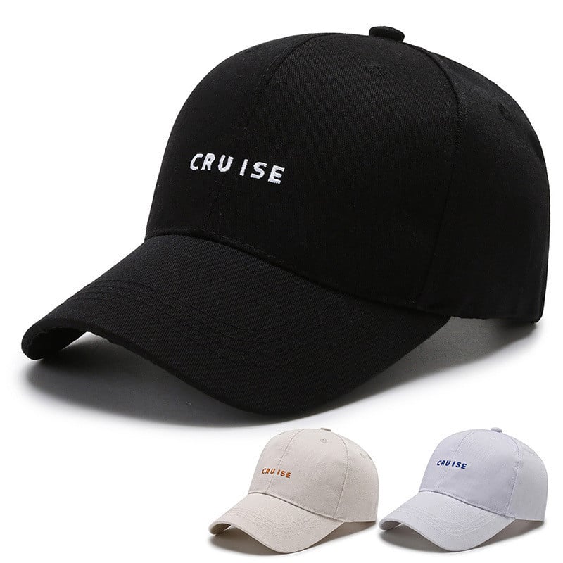 Naiste pesapallimüts Kpop roheline tikandid Letter CRUISE Hip-hop naiste aksessuaarid Meeste pesapallimüts naistele Snapback Cotton