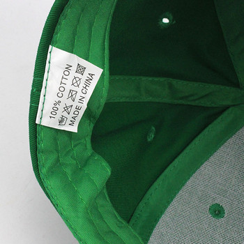 Νέα Παιδικά μονόχρωμα Παιδικά Καπέλα snapback Καπέλο μπέιζμπολ με χιπ χοπ άνοιξη καλοκαίρι για αγόρι κοριτσάκι για 1-7 χρονών Πράσινο
