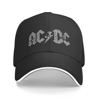 Personalizēti AC DC albumi Rock Roll beisbola cepure āra sievietēm vīriešiem regulējama smagā metāla grupa mūzika tēta cepure Rudens