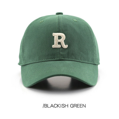 Letter R pesapallimüts naistele Meestele Reguleeritav puuvillane Snapback Müts Juhuslikud hip-hopi mütsid Lahedad tipukübarad Visiirid Mütsid Unisex Mütsid