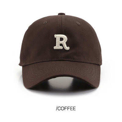 Letter R pesapallimüts naistele Meestele Reguleeritav puuvillane Snapback Müts Juhuslikud hip-hopi mütsid Lahedad tipukübarad Visiirid Mütsid Unisex Mütsid