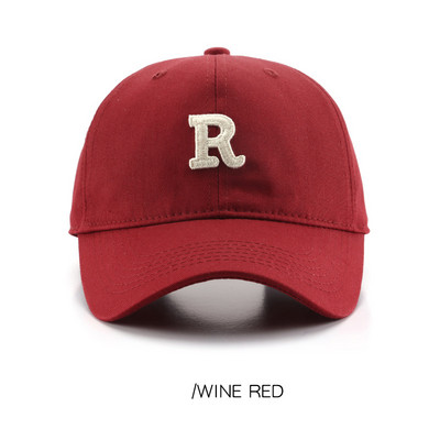 Letter R pesapallimüts naistele Meestele Reguleeritav puuvillane Snapback Müts Juhuslikud hip-hopi mütsid Lahedad tipukübarad Visiirid Mütsid Unisex Mütsid