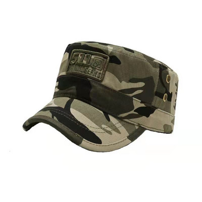 Karinė kepurė Red Star Siuvinėjimo kepurė Karinė skrybėlė Armijos žalia plokščios kepurės vyrams Moterų vintage Bone Vyriška Moteriška armijos kepurė nuo saulės