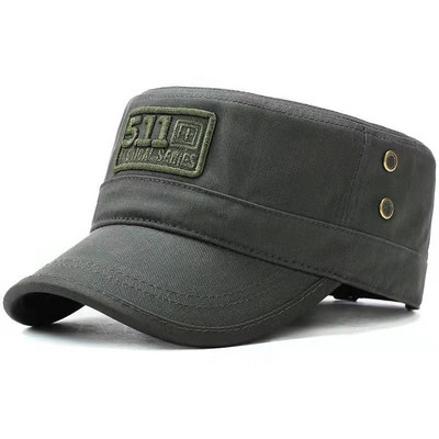 Karinė kepurė Red Star Siuvinėjimo kepurė Karinė skrybėlė Armijos žalia plokščios kepurės vyrams Moterų vintage Bone Vyriška Moteriška armijos kepurė nuo saulės