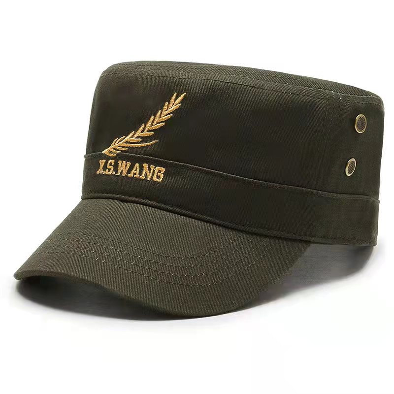 Karinė kepurė Red Star Siuvinėjimo kepurė Karinė skrybėlė Armijos žalia plokščios kepurės vyrams Moterų vintage Bone Vyriška Moteriška armijos kepurė nuo saulės