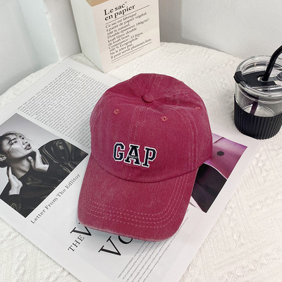 2023 New Ins Denim Broderie Cuplu Pălărie de baseball Top Bumbac moale Cremă solară Parasolară Retro Totul merge cu ea