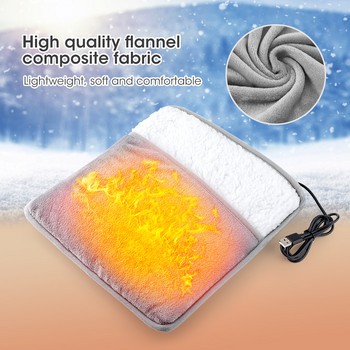 Ηλεκτρικό θερμαντικό μαξιλαράκι USB Ζεστές παντόφλες χειμωνιάτικες θερμαντικές θερμαντικές βάσεις ποδιών που πλένονται οικιακές θερμάστρες θερμαντικές παντόφλες