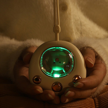 Акумулаторна електрическа нагревател за ръце USB нагревател Мини сладък котешки нокът Power Bank Warmer за зимата на открито Пътуване Туризъм Използване