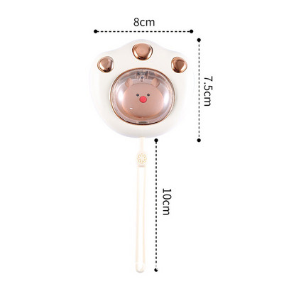 Įkraunamas elektrinis rankų šildytuvas USB šildytuvas Mini mielas Cat Claw Power banko šildytuvas, skirtas žiemos lauke kelionėms pėsčiomis