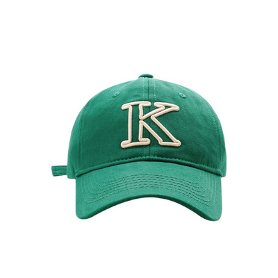 Pălărie verde, broderie 3D, pop coreeană, hip-hop, pălărie de vară, șapcă de baseball pentru bărbați, snapback, fluorescentă, pălărie pentru femei, pălărie de soare din bumbac