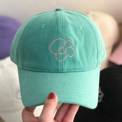 Pălărie verde, broderie 3D, pop coreeană, hip-hop, pălărie de vară, șapcă de baseball pentru bărbați, snapback, fluorescentă, pălărie pentru femei, pălărie de soare din bumbac