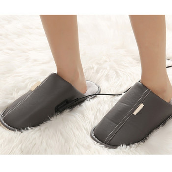 3 предавки Електрически нагревател за крака USB бързо загряващи чехли Нагревател за крака Нагревателни обувки за под бюрото Офис Дом