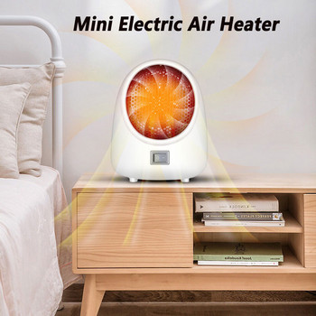 220V Мини електрически нагревател за въздух Мощен топъл вентилатор Бърз нагревател Вентилатор USB Настолен електрически нагревател за дома Общежитие Офис