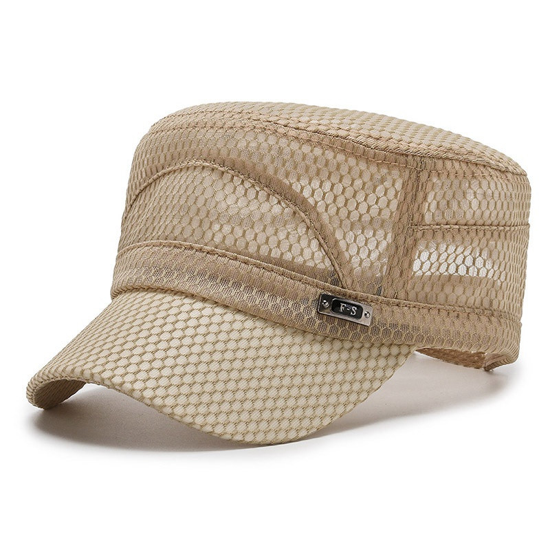 Ühevärviline hingav lame ülaosa meeste reguleeritav pesapallimüts Kevadsuvine päikesekaitse isamüts Truckeri müts meestele