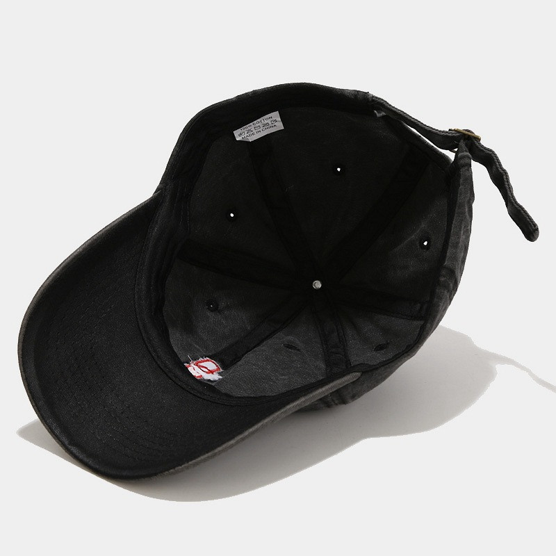 Betűk Hímzés Baseball sapka Férfi mosott pamut kamionos sapka női játékkártya minta Snapback hip-hop sapkák