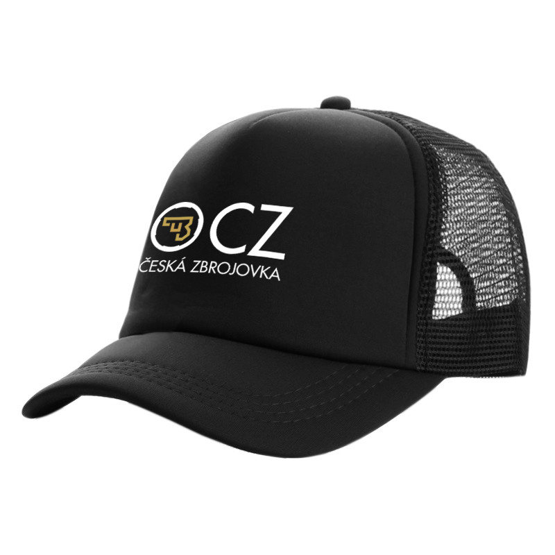 Ceska Zbrojovka Trucker sapka Férfi Vicces CZ lőfegyver sapka Baseball sapka Menő nyári unisex hálós sapkák
