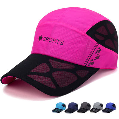 Vasaras vīriešu sieta cepure Riteņbraukšanas cepure beisbola tenisa cepure elpojoša ātri nožūst cepure Bone Snapback sievietēm kāpšana, skriešanas sports