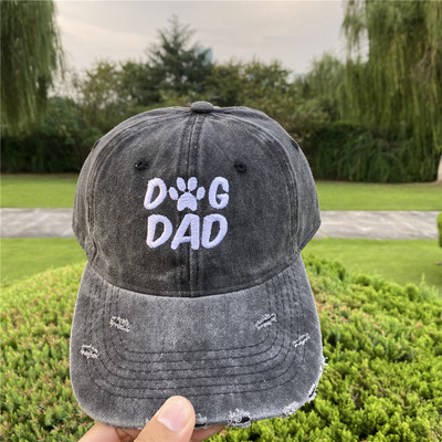 Outdoor Sport Baseball sapkák Nyári Divat Levelek KUTYA PAPA KUTYA MOM Hímzés Állítható Férfi Női Gorra sapkák Csont Hip Hop Kalapok