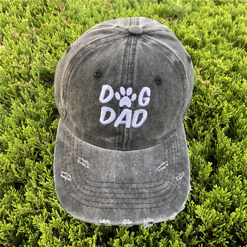 Outdoor Sport Baseball sapkák Nyári Divat Levelek KUTYA PAPA KUTYA MOM Hímzés Állítható Férfi Női Gorra sapkák Csont Hip Hop Kalapok