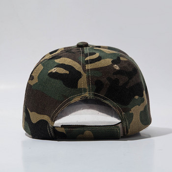 Унисекс Summer Bass Pro Shops Щампована камуфлажна бейзболна шапка Женска ежедневна шапка за слънце Мъжка военна шапка със закопчалка Слънцезащитна шапка